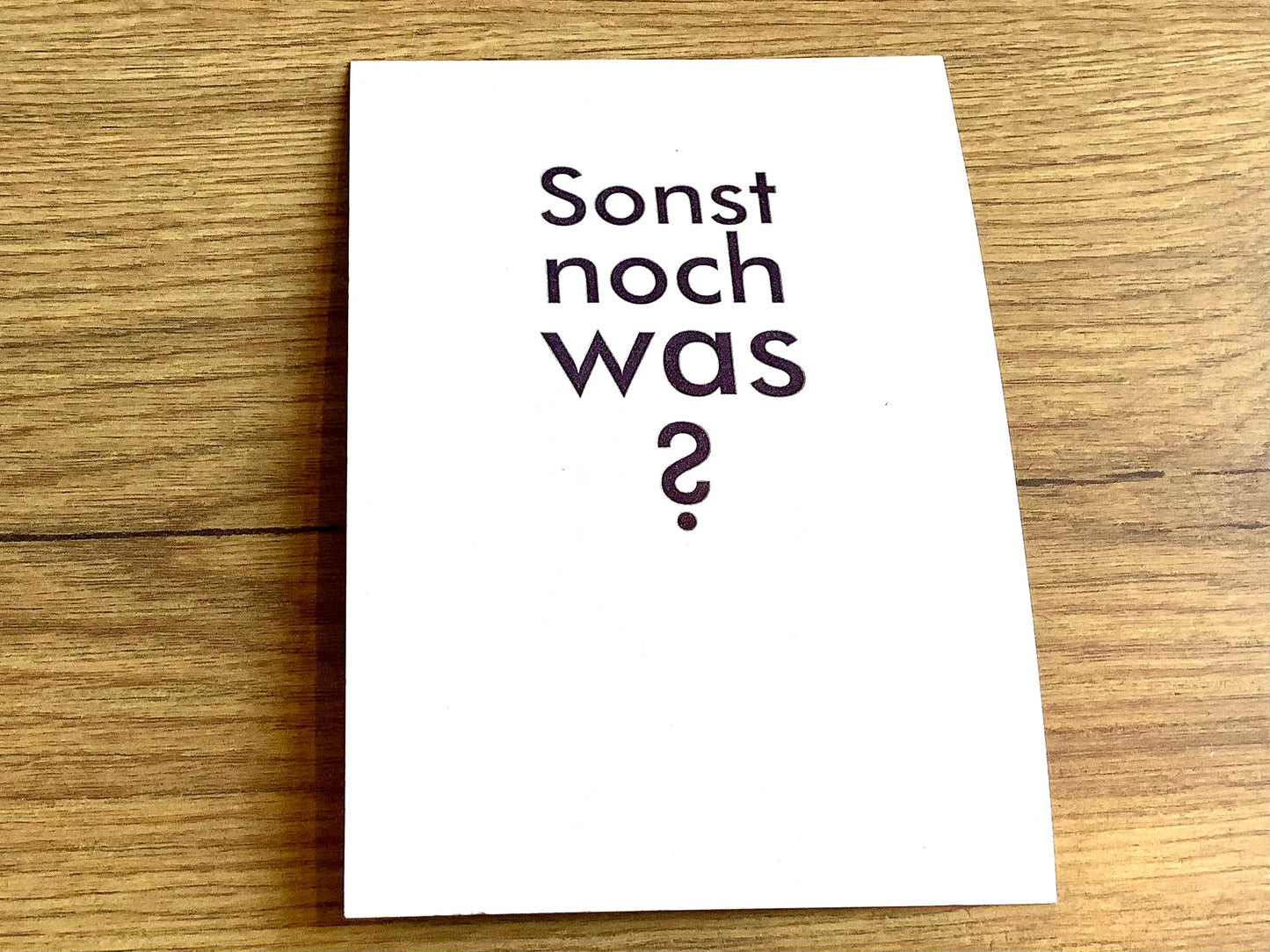 Postkarte "Sonst noch was?" (gute&böse)