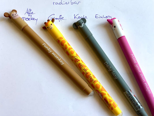 Radierbarer Gelschreiber "Animal Erase-it" (Faber)