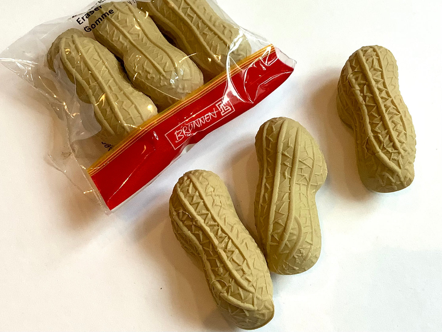 Radierer 3er-Set Erdnuss Brunnen