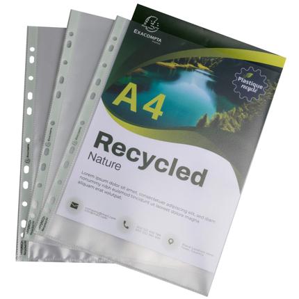 Prospekthüllen 50 St. genarbt recycelt (Exa)