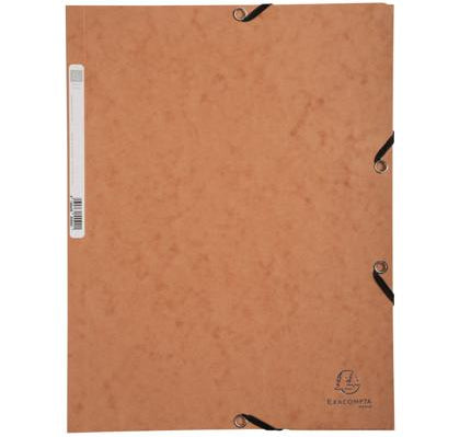 25 Eckspannmappen Gummizugmappe A4 tabakbraun