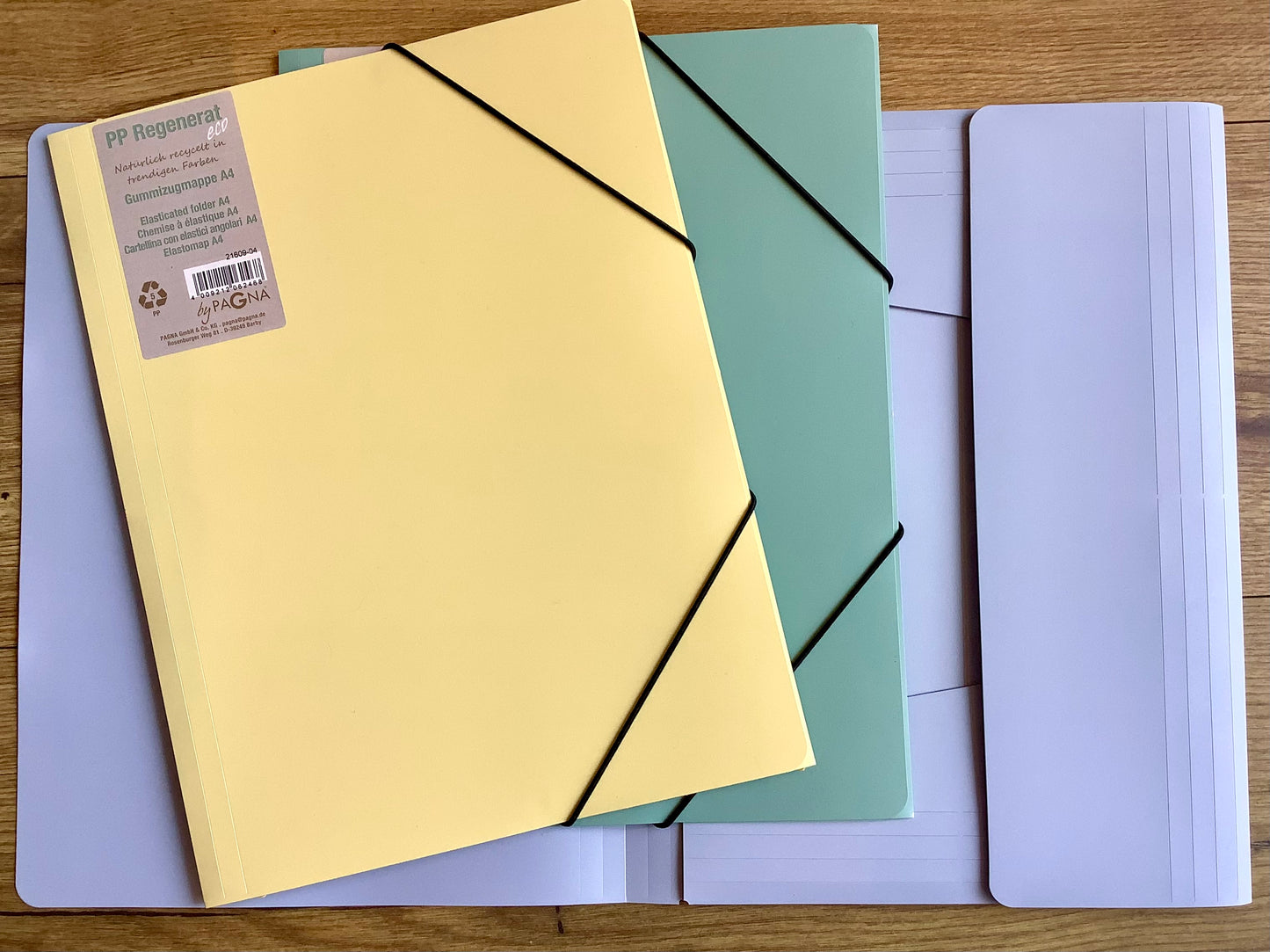 Sammelmappe Recycling-PP Eckspanner PAGNA eco pastell°