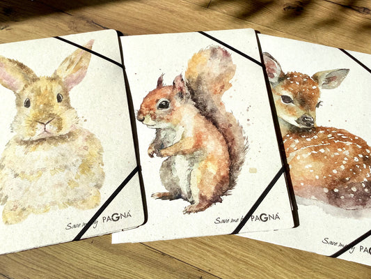 A4-Sammelmappe mit Tiermotiven