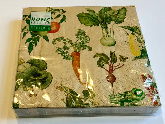 Servietten Gemüse 100% Recycling