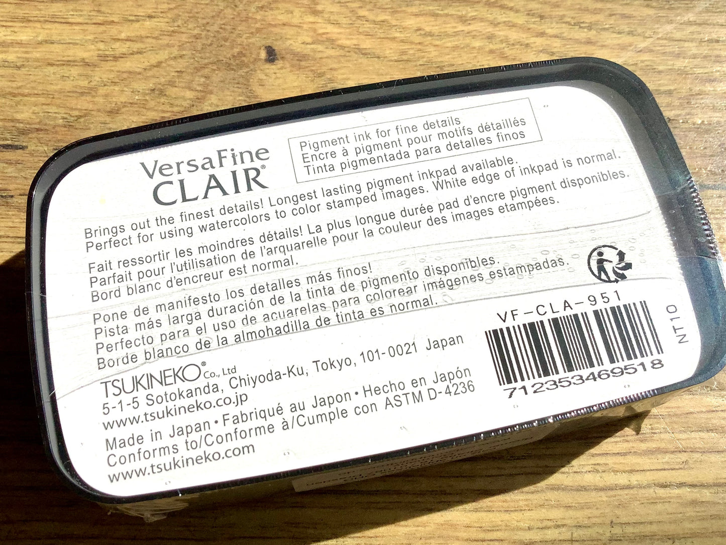 stempelkissen-versafine-clair rückseite