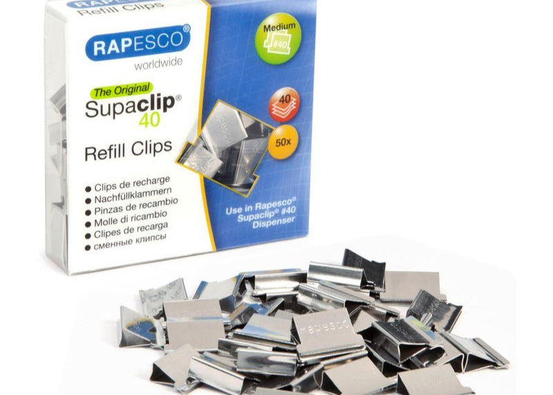 Supaclip silber 1,6cm Rapesco°
