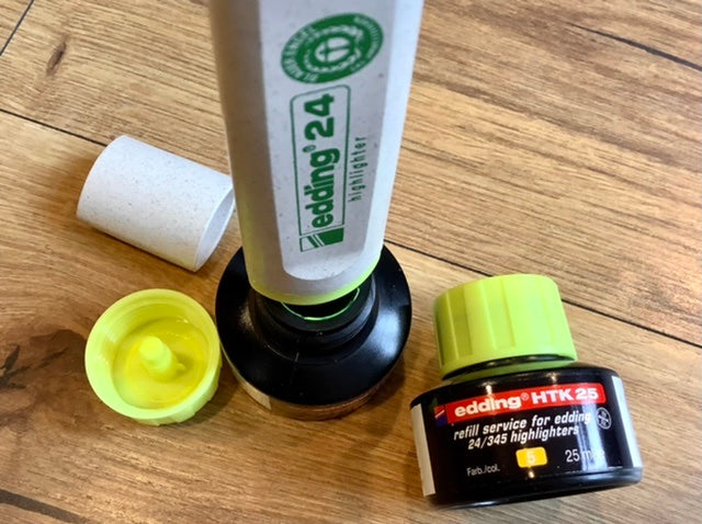 Textmarker gelb edding 24 eco refillable