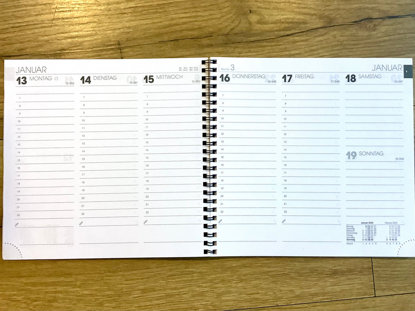 Kalender 21x21cm Brunnen 766 1Wo/2S 2026