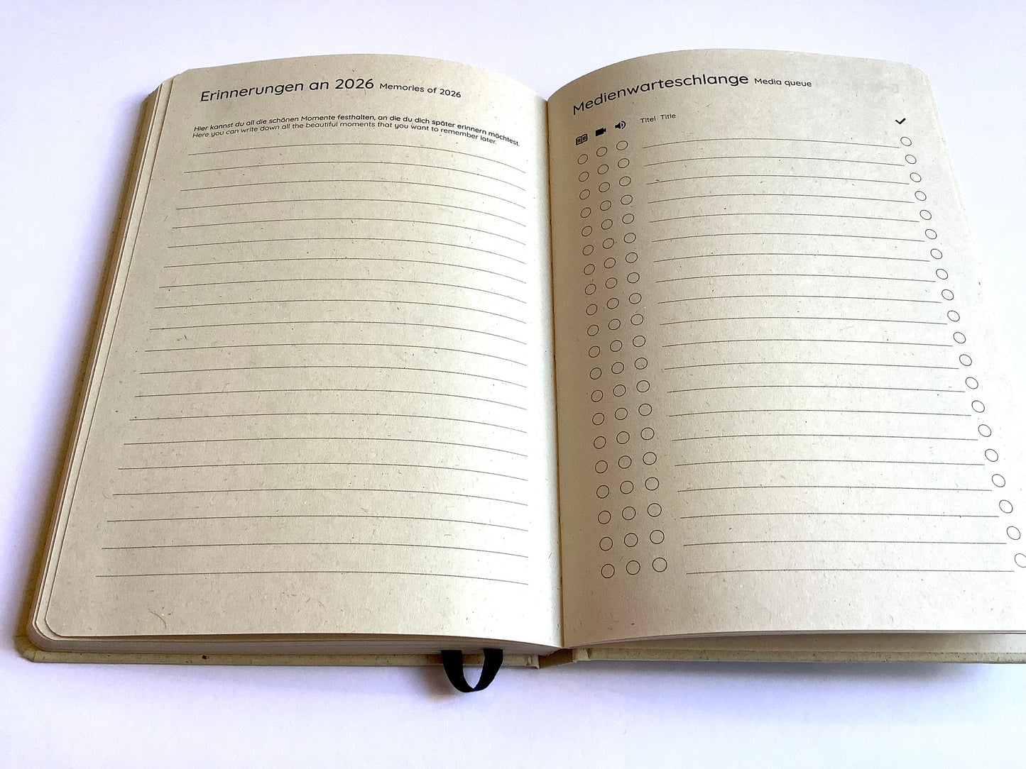 Wochenkalender A5 1W/2S matabooks Wal Ocean Blue Graspapier 2026