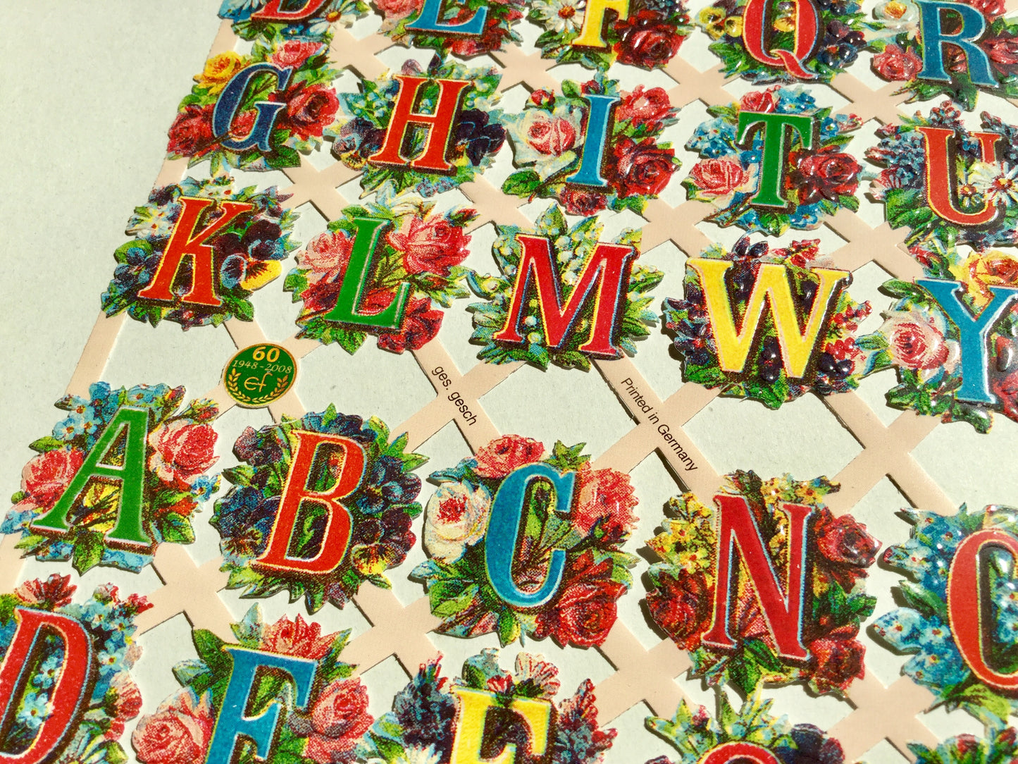 Glanzbilder Buchstaben