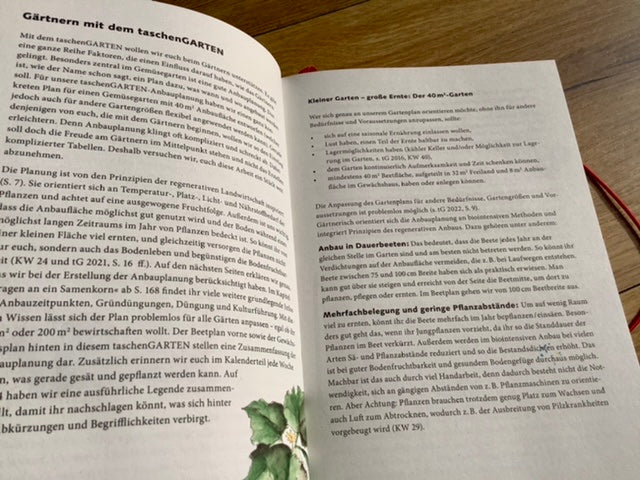 Wochenkalender TaschenGARTEN Notizbuch
