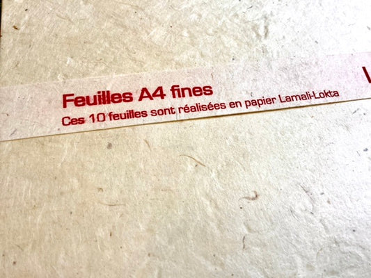 Papier 10 Blatt handgeschöpft A4 Lokta Lamali