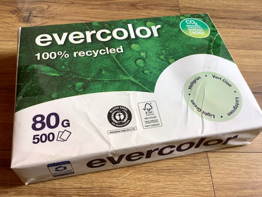 Druckerpapier hellgrün 80g A4 evercolor RC 500Bl.