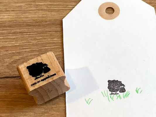 Mini-Stempel Schaf Elsbeth (Cats on appletrees)