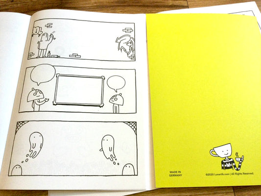 Ausmalheft A4 Draw with me (Matt Jones)