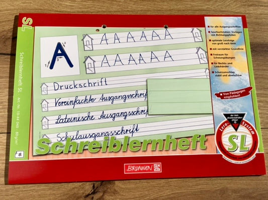 Schulheft A4 Lin.SL Schreiblernheft Brunnen