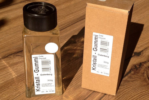 Nachfüllflasche Gutenberg Kristall-Gummi 300g - Polly Paper