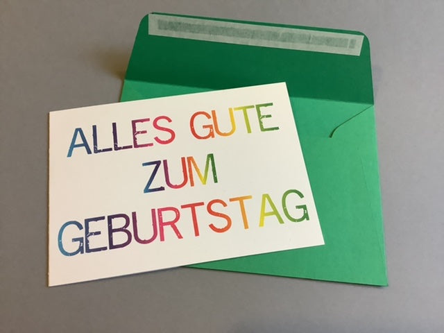 Klappkarte Alles Gute zum Geburtstag PP