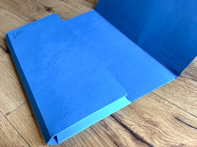 Aktenmappe mit Klappe blau RC forever