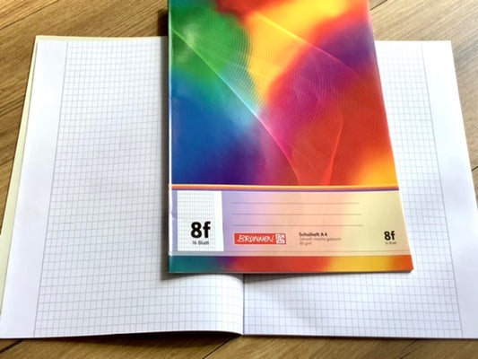 Schulheft A4  rautiert 8f Brunnen