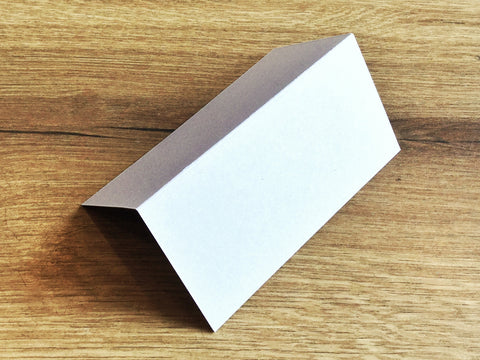 Tischkarten weiß 5,5x11cm Recycling°