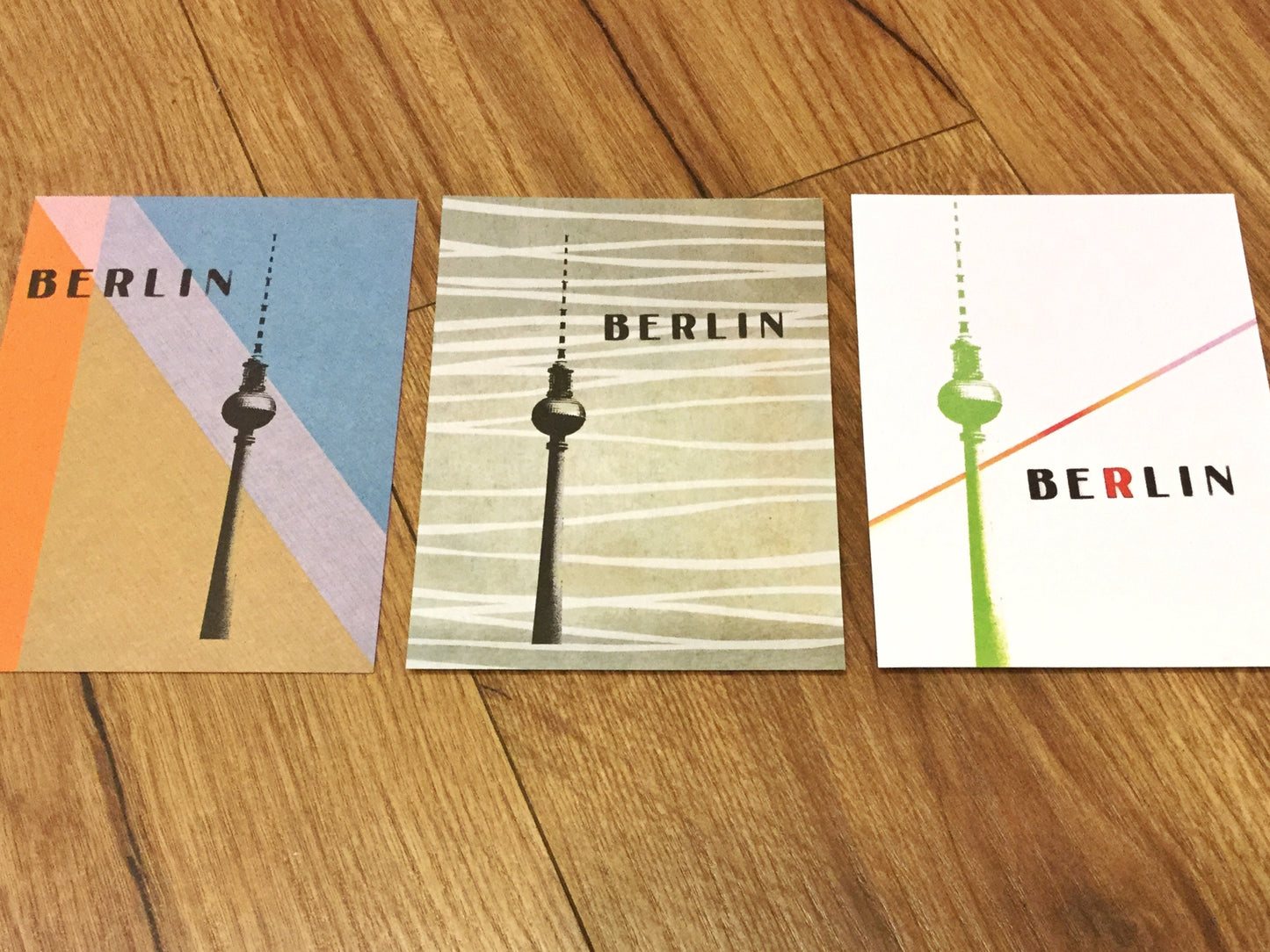 Postkarte Berlin Fernsehturm (mosaikoph.)°