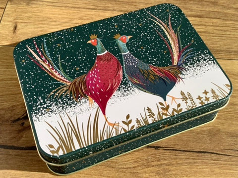 Blechdose Fasane Sara Miller 14x10x3,5cm
