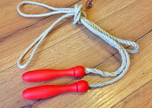 Springseil Jute FSC 2,5m rot - Polly Paper