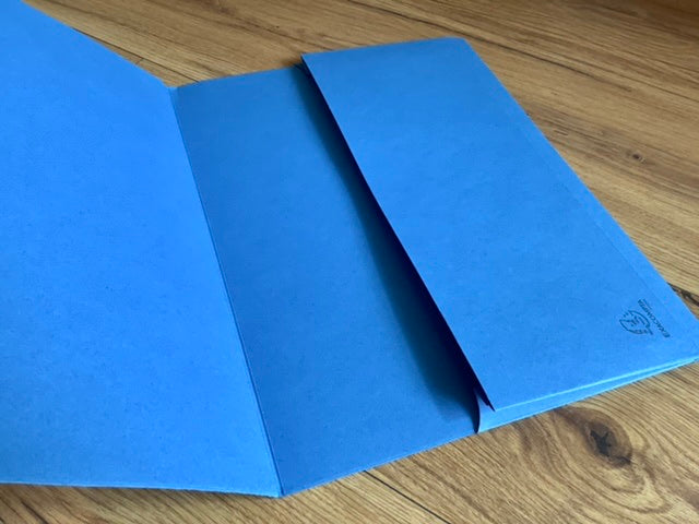 Aktenmappe mit Klappe blau RC forever