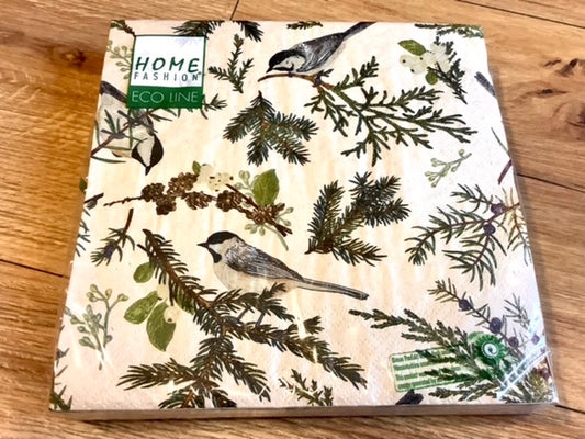 Servietten Kohlmeisen Zweige 100% Recycling