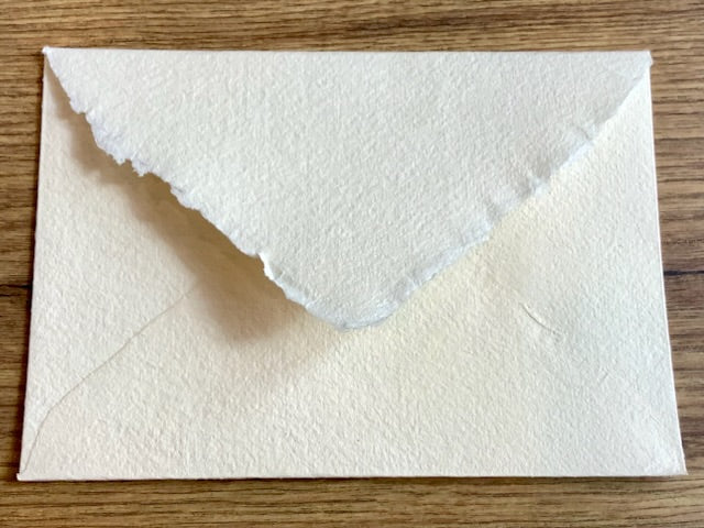 B6-Kuvert Bütten creme Rustic l'Oliver