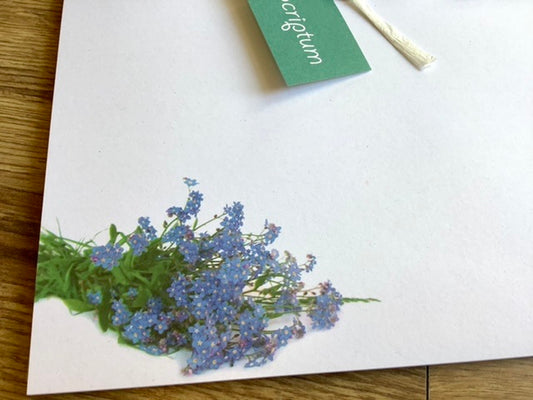 Briefpapier-Set 12xA4 Vergissmeinnicht