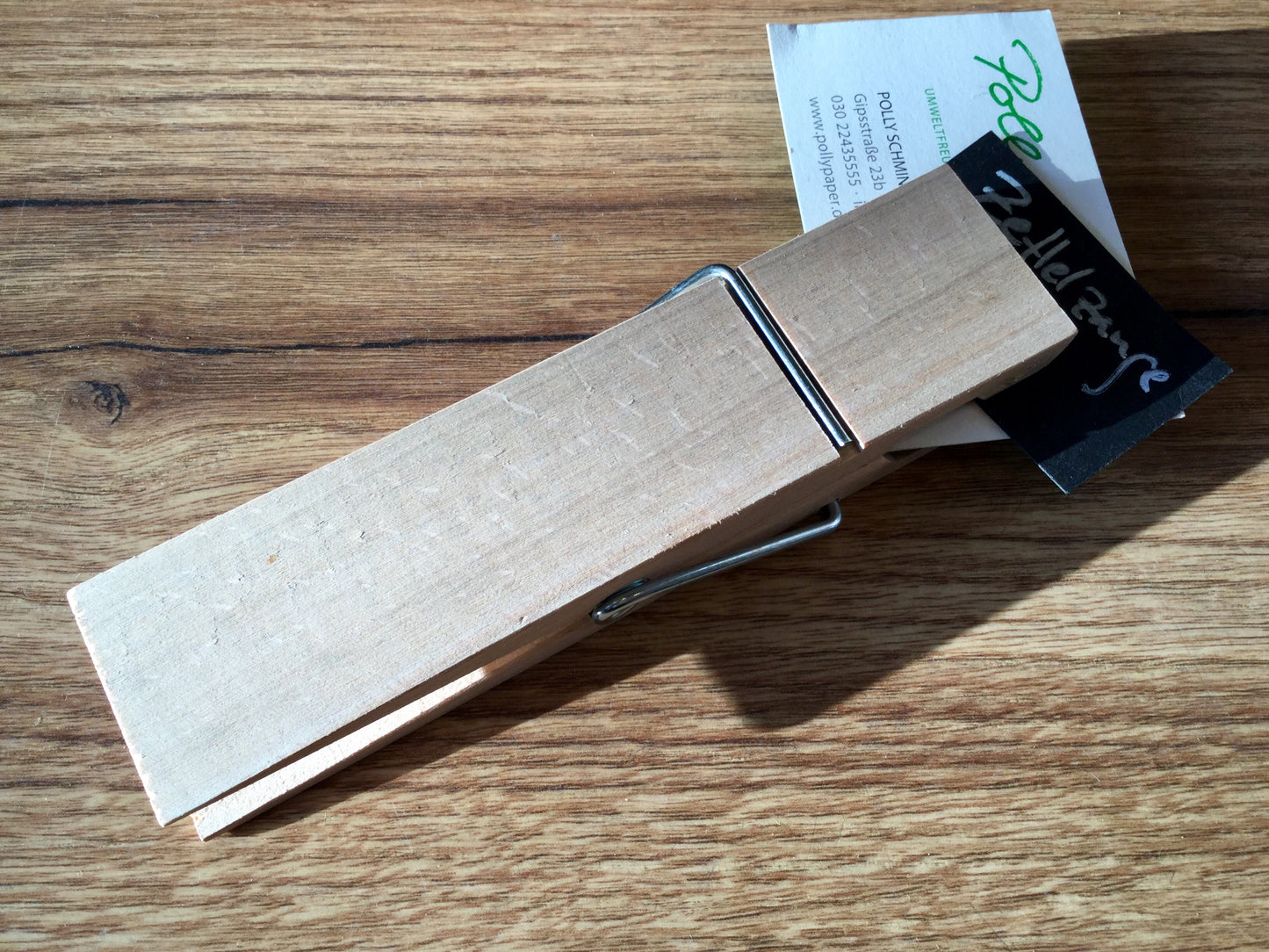 Zettelzange Holz 15cm