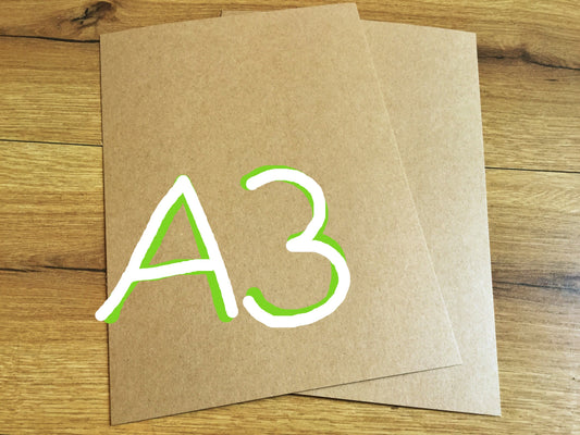 Fotokarton A3 350g Design-RC braun natur°