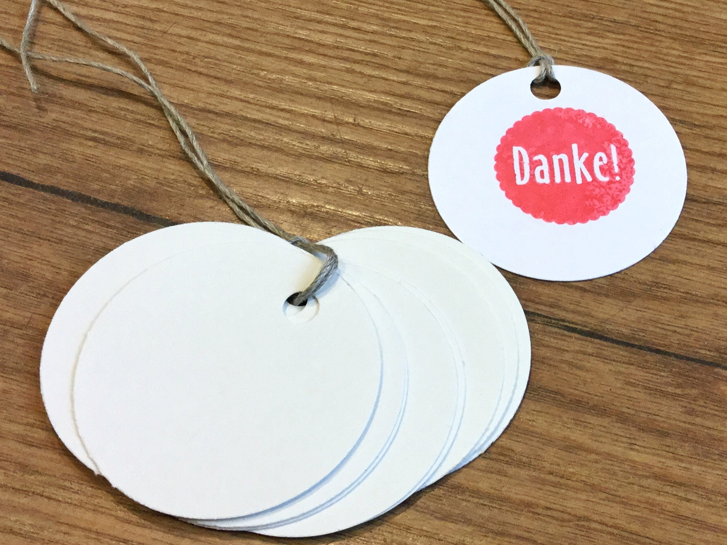 Geschenkanhänger Kreis 5cm Ø RC PP°