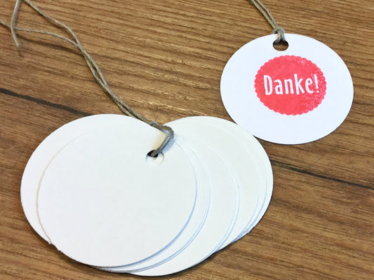 Geschenkanhänger Kreis 5cm Ø RC PP°