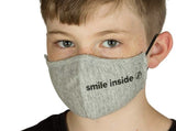 Gesichtsmaske Kinder Baumwolle smile inside