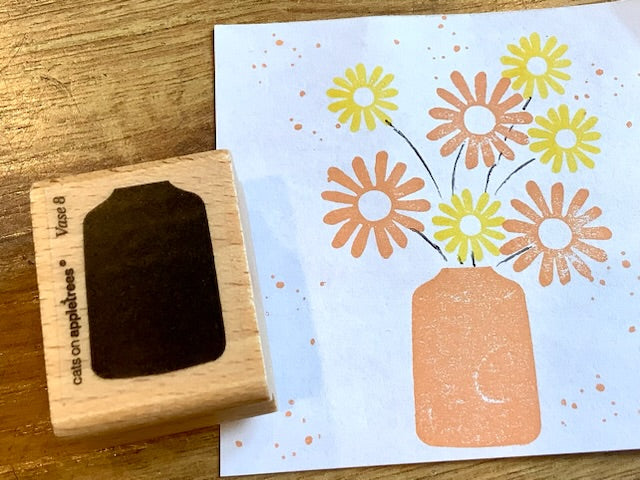Stempel Vase 8 (Cats on Appletrees)