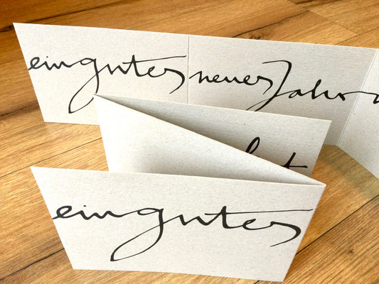 Briefkarte Ein gutes neues Jahr (Jordan /Kettcards) weiß