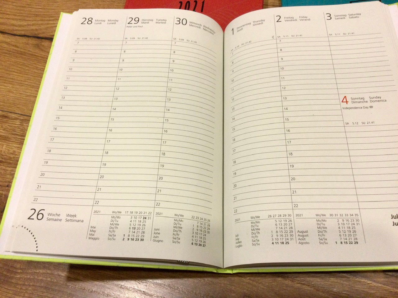 Tagebuch Notizbuch A5 1Wo/2S Zettler