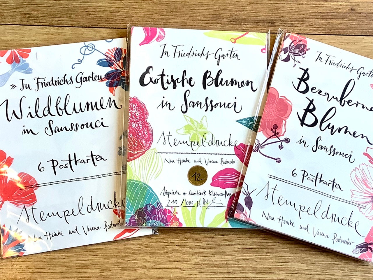 Postkarten-Set 6 Blumen Friedrichs Garten°