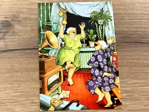Postkarte Löök Frauen tanzen