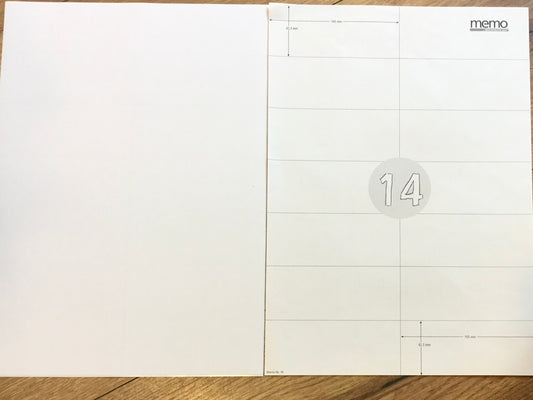 Etiketten 14/Bg. (105x42mm)°