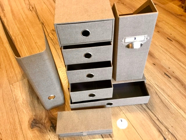 Schubladenbox 4er S.O.H.O. A5 Hazelnut Rössler