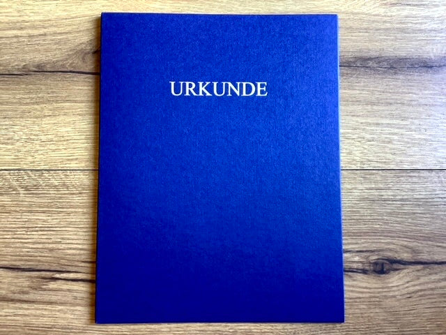 Urkundenmappe blau A4
