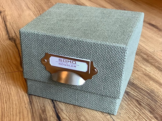 Fotobox Karteikasten A6 Rössler salbeigrün