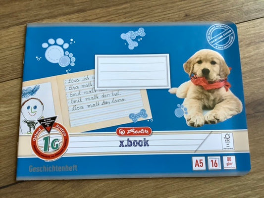 Schulheft A5 1G quer Geschichtenheft Herlitz