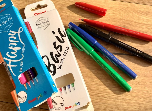 Set Brush Sign Pen 4er Pentel°