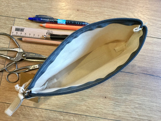 Federtasche Bio-Baumwolle naturweiß fair