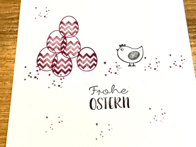 Stempel Huhn Hilde 2x2cm (Bunte Bordschätze)°